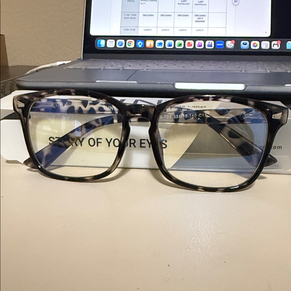 Stylish Tortoise Shell Blue Light Blocking Glasses